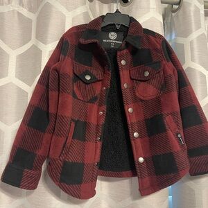 Boys Shacket. Sherpa lined. Size 4/5.